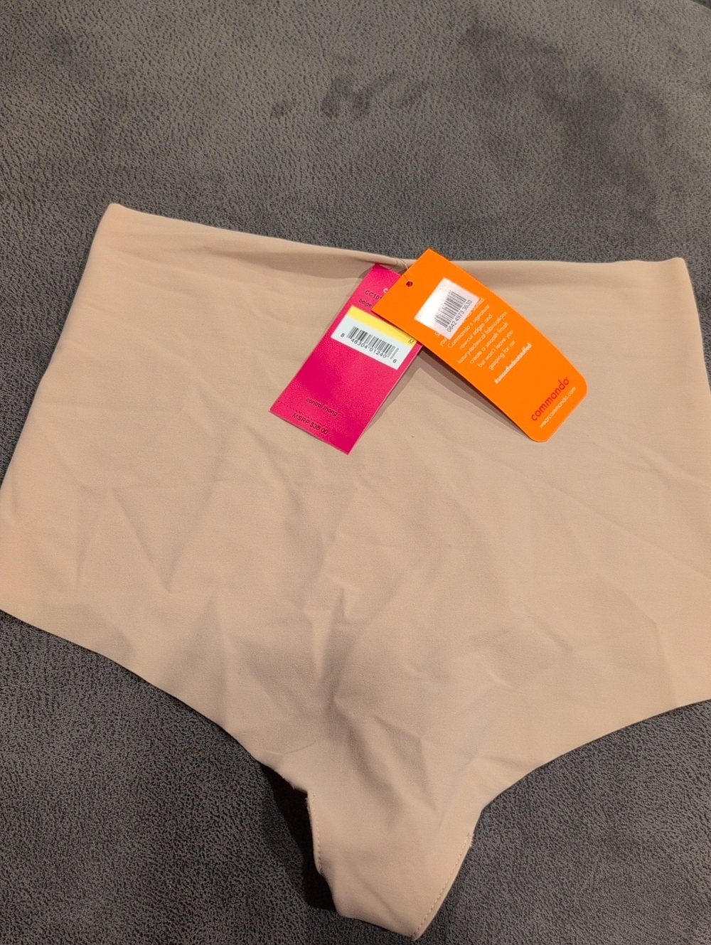 Commando High-Waist Seamless Shorts in Beige